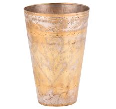 Faded Old Brass Lassi Glass Popular Serveware